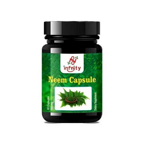 Infinity Herbal Neem Capsules Grade Standard Food Grade Packaging Type Bottle At Rs 120