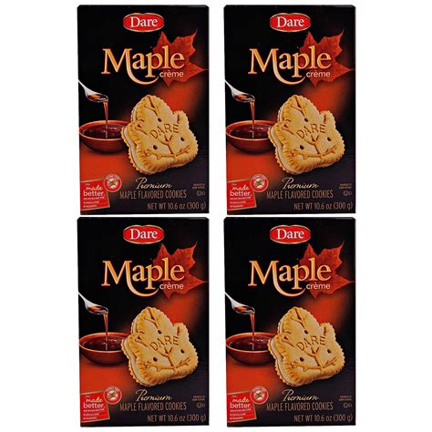 Amazon Dare Maple Leaf Creme Cookies 10 6 Pack Of 4 Grocery