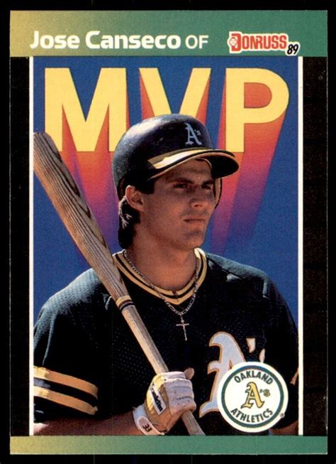 1989 Donruss MVP Jose Canseco Oakland Athletics BC5 EBay