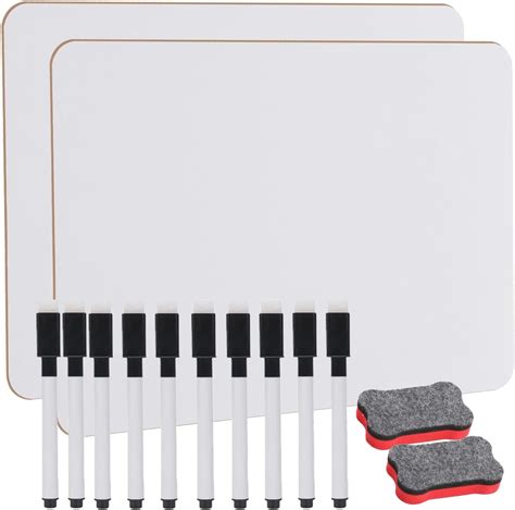 Pcs Mini Whiteboards Double Sided Mini Whiteboard Dry Erase Mini