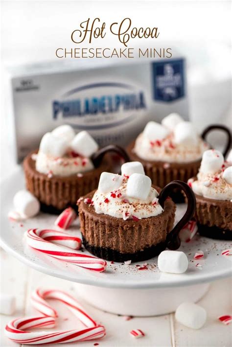 Ad Cute And Delicious Hot Cocoa Cheesecake Minis This Simple And