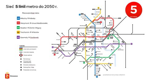 Autonomous Metro In Warsaw And Five Lines By 2050 MAP