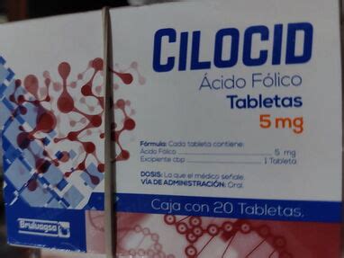 Ácido Folico de 5mg caja de 20 tabletas en La Habana Cuba Revolico