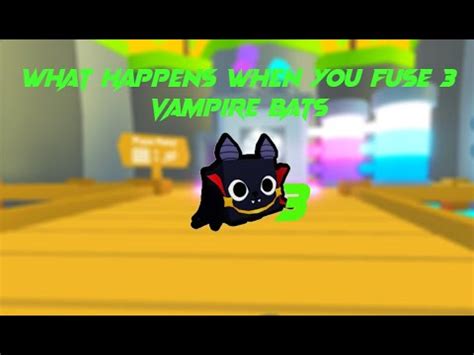 What Happens When You Fuse 3 Vampire Bats Pet Simulator X Roblox