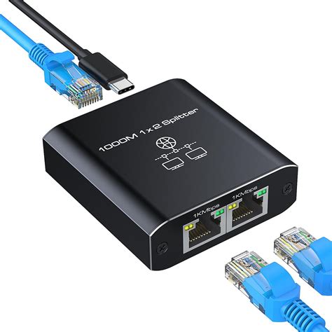 Hrsdeie Ethernet Splitter To Out Mbps High Speed Rj Gigabit