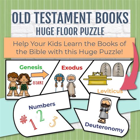 Old Testament Books Of The Bible Puzzle Bible Game For Kids Etsy