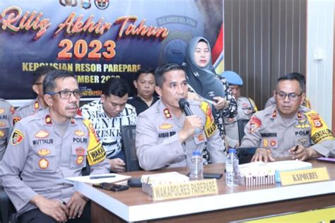 Polres Parepare Ungkap 58 Kasus Narkoba Di 2023 Jumlah Barang Bukti