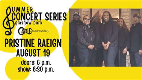 Calendar • Summer Concert Series At Glasgow Park Presents Pr