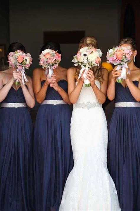 Extremely Elegant Navy And White Wedding Ideas Bridesmaid Wedding