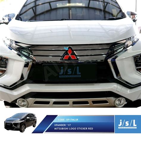 Jual Stiker Logo Mitsubishi Xpander Merah Depan Belakang Sticker Tahan