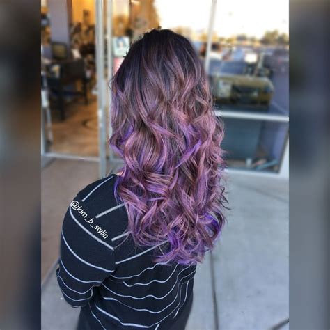 Beautiful Violet Balayage Using Paul Mitchell Pop Xg In Royal Purple