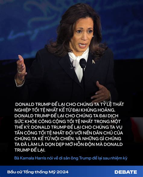 Toàn cảnh tranh luận Thông điệp đối chọi gay gắt và phản ứng của ông Trump bà Harris khi rời