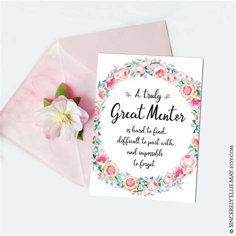 Thank You Mentor Gifts A Truly Great Mentor Is Hard To Find Etsy