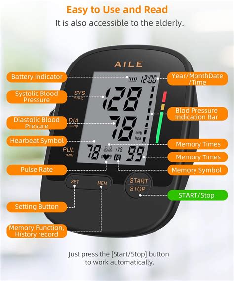 Blood Pressure Monitor For Home Use Aile Blood Pressure Machine Upper