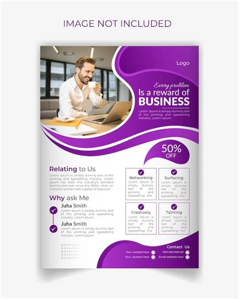 Premium Vector Free Vector Modern Business A4 Flyer Design Template