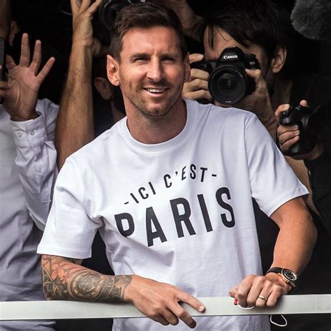 T Shirt PSG Messi Ici C Est Paris Foot Soccer Pro