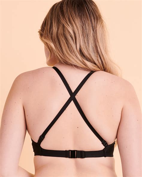 Sea Level Eco Essential Dd Cup Twisted Bikini Top Black Bikini Village