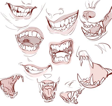 Zombie Teeth Drawing