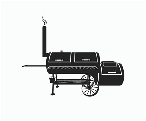 Charcoal Bbq Grill Smoker Vintage Logo Icon Vector Template 10630112