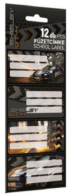 Етикети Lizzy Card Ford Mustang Shelby 12 броя Ozonebg