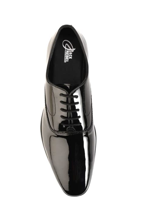 Buy Jack Rebel Black Handcrafted Patent Leather Shoes At Perniaspopupshopmen 2023