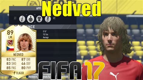 FIFA 17 Nedved Virtual Pro Look A Like Tutorial With Stats