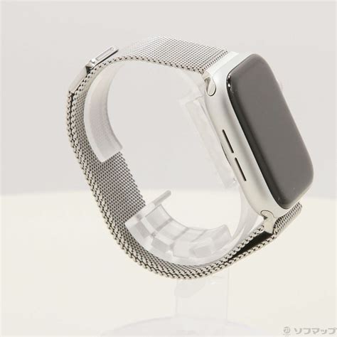 【中古】apple Watch Series 6 Gps 44mm シルバーアルミニウムケース シルバーミラネーゼループ