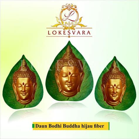 Pajangan Daun Bodhi Buddha Hijau Fiber Lazada Indonesia