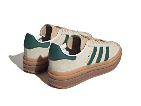 Adidas Gazelle Bold W White Green Id Sneakers Mujer Thesneakerone