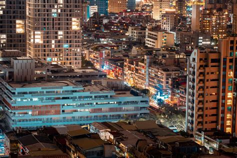 View of City Centre at Night · Free Stock Photo