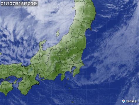 過去の気象衛星東日本2024年01月07日 日本気象協会 Tenkijp