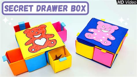 Origami Secret Drawer Box L How To Make Secret Stepper Box Secret Box