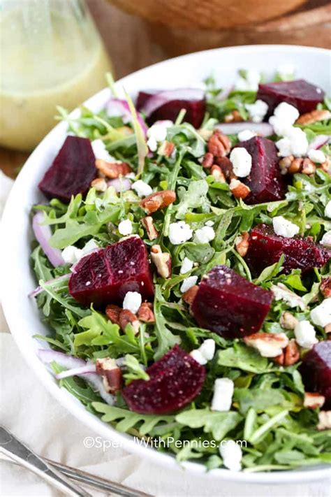 Beet Salad {Creamy, Crunchy, and Tangy!} - Spend With Pennies