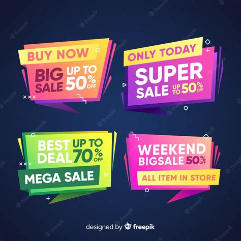 Free Vector Sale Label Collection