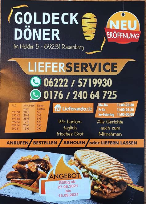 Carta de ALI BABA Döner Pizza Grill Rauenberg