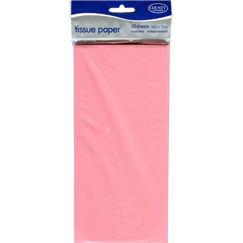 Pink Tissue Paper Pack Of 10 Sheets