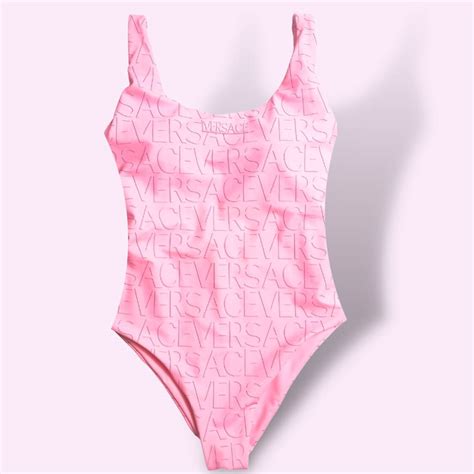 Monogram One Piece Swimsuit In Pink Beach Babe Bikini