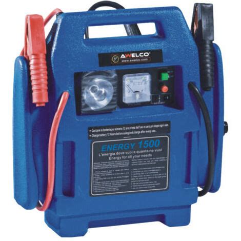 CARICABATTERIE AVVIATORE BOOSTER AWELCO ENERGY 1500 12V JUMP STARTER