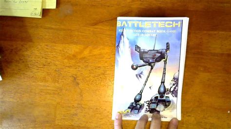 Battletech Combat Book Game LCT 1S Locust by Nova Games - YouTube