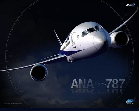 Ana All Nippon Airways Boeing Dreamliner Civil Hd Wallpaper