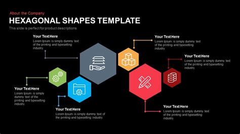 Step Hexagon Powerpoint Diagram