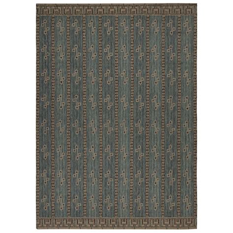 Rug And Kilims Scandinavian Style Kilim In Blue Gray And Black