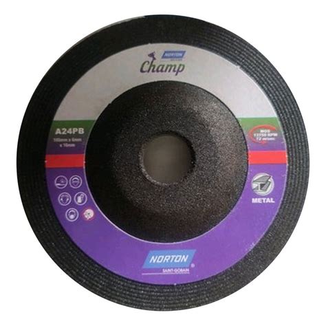 Norton Champ A24PB Grinding Wheel Size Dimension 100 X 4 5 X 54mm