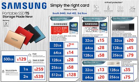 Samsung Microsd Ssd Etc Brochures From The Tech Show Singapore