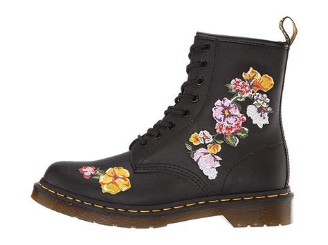 Dr Martens 1460 Vonda Ii Floral Womens Boots Black Softy T Black