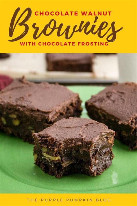 Decadent Chocolate Walnut Brownies with Chocolate Frosting