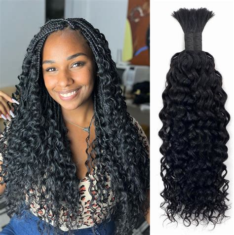 Amazon Human Braiding Hair For Boho Braids Human Hair Water Wave