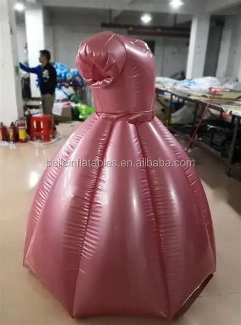 Customized Pvc Purple Clothes Dress Inflatable Skirt For Princess Buy