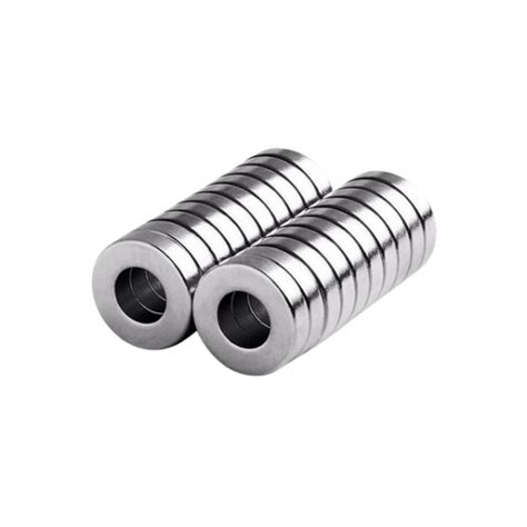 Çap 20mm X Del Çapı 10mm X Kalınlık 3mm Düz Delikli Neodyum Mıknatıs