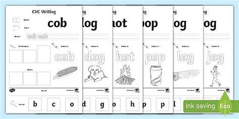 Cvc Writing Word Activity Pack English Teacher Made